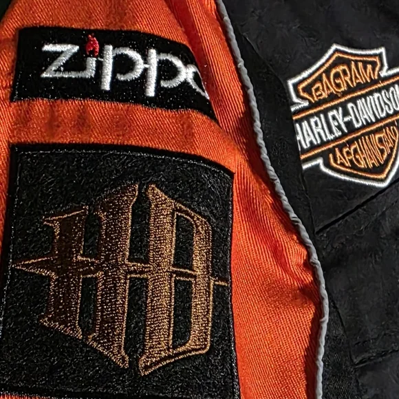 Harley-Davidson Men's Black and Orange Work Shirt Size XL - Picture 5 of 5